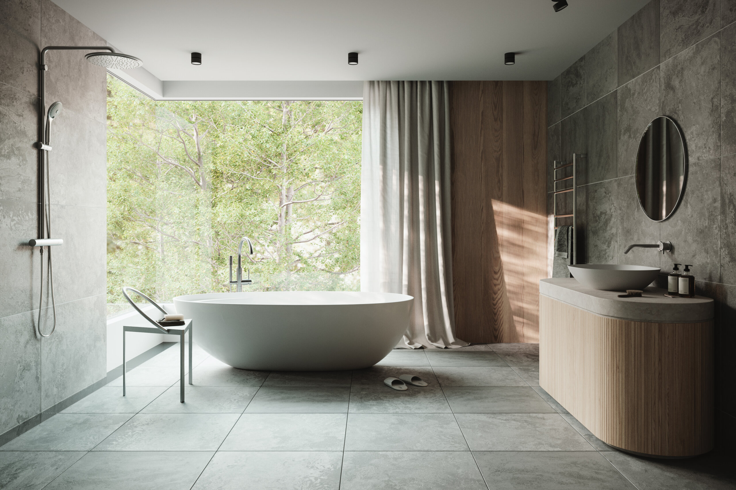 Bathroom in the forest