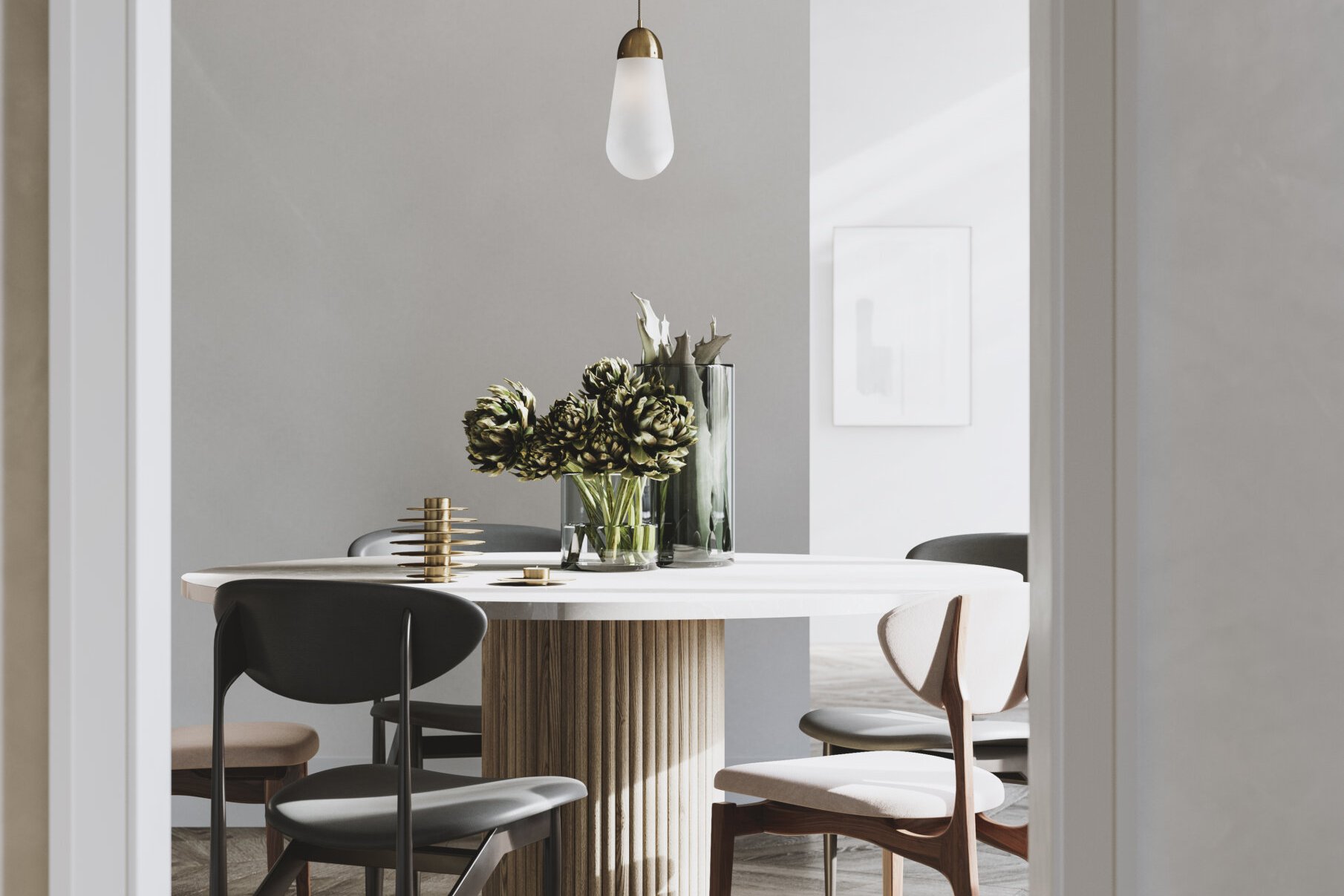 Styled dining room
